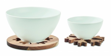 Logotrade corporate gift picture of: Acacia wooden pot holders set