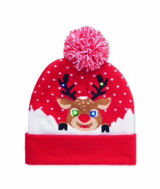 Logotrade promotional merchandise picture of: Christmas knitted beanie LED