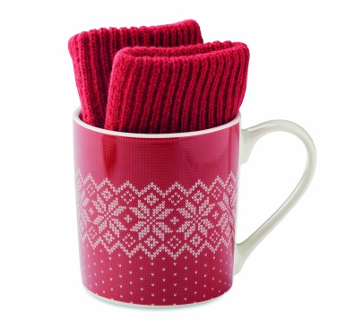 Logotrade promotional items photo of: Winter gift mug and gloves set