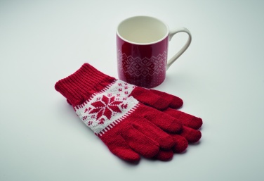 Logotrade promotional gift image of: Winter gift mug and gloves set
