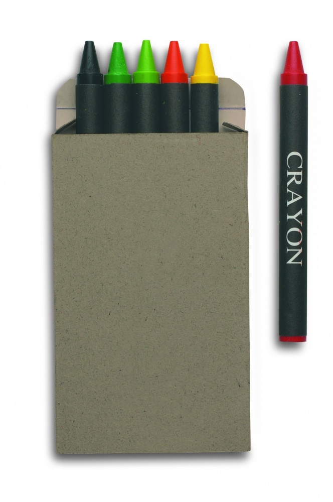 Logotrade promotional gifts photo of: Carton of 6 wax crayons