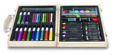 Logotrade promotional giveaway picture of: Artist's set in wooden box
