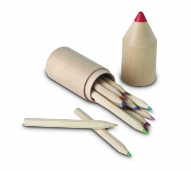 Logo trade promotional items picture of: 12 pencils in wooden box