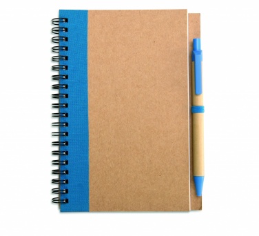 Logotrade promotional items photo of: B6 recycled notebook with pen