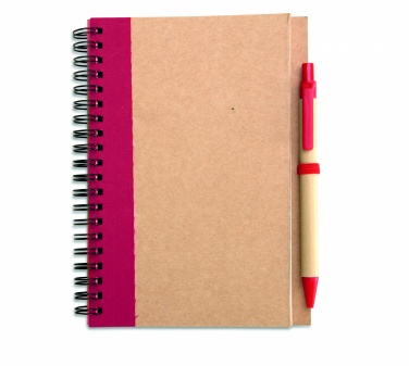 Logotrade advertising product picture of: B6 recycled notebook with pen