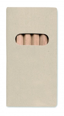 Logo trade promotional product photo of: 6 coloured pencils in box