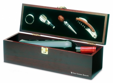 Logo trade corporate gifts image of: Wine set in wine box