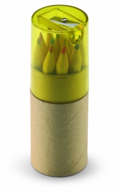 Logo trade promotional merchandise image of: 12 coloured pencils