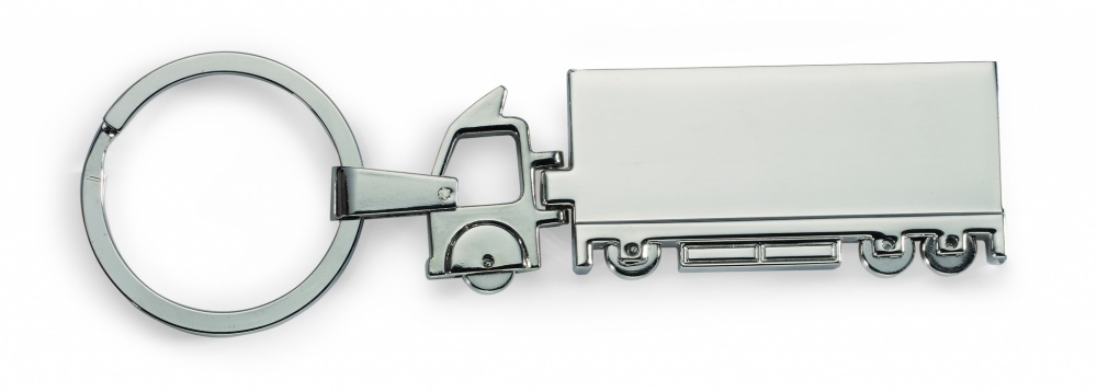 Logo trade business gift photo of: Truck metal key ring Oulu
