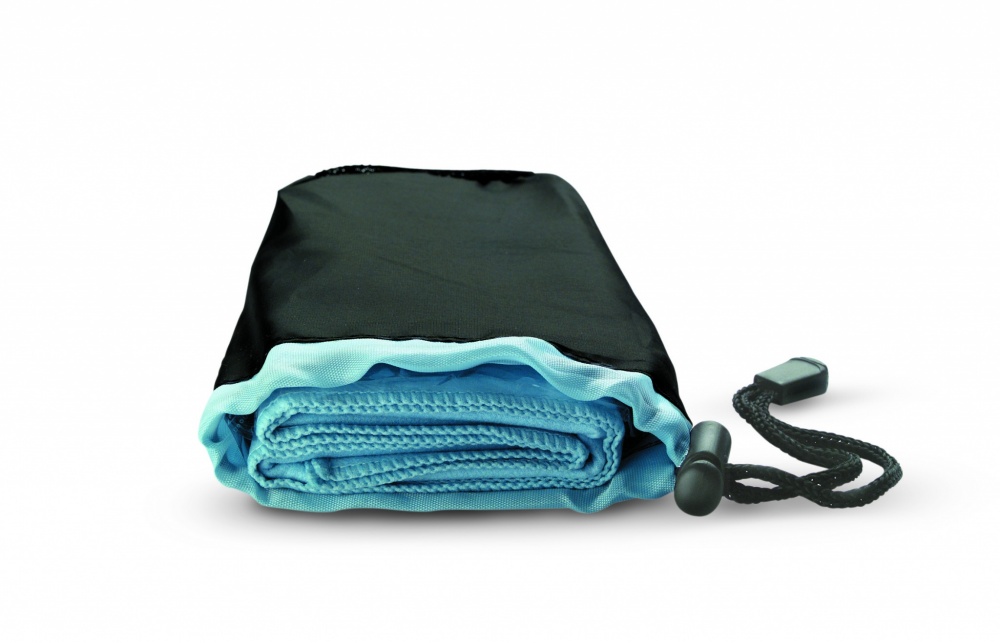 Logotrade promotional product image of: Sport towel in nylon pouch