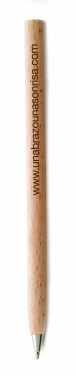 Logo trade promotional item photo of: Wooden ball pen
