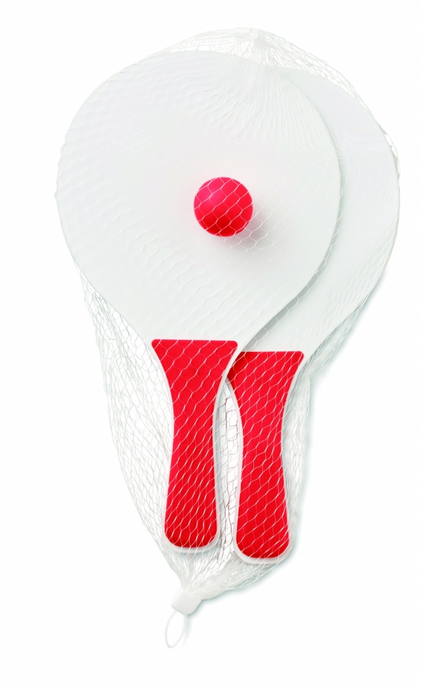 Logo trade business gifts image of: Small Beach tennis set