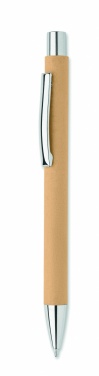 Logo trade business gift photo of: Recycled paper push ball pen