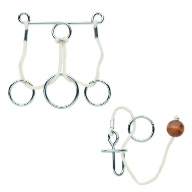 Logo trade promotional products picture of: Set of 2 metal brain teasers