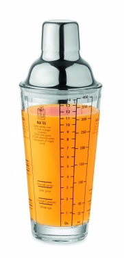 Logotrade business gift image of: Glass cocktail shaker 400 ml