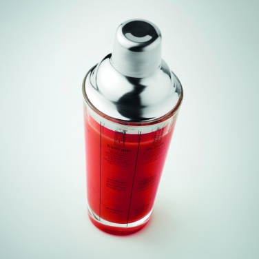Logotrade promotional gift image of: Glass cocktail shaker 400 ml