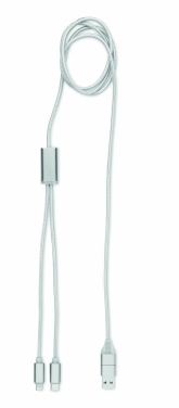 Logo trade promotional giveaways image of: 2 in 1 long charging cable