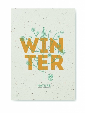 Logotrade promotional merchandise picture of: A5 seed paper cover notebook