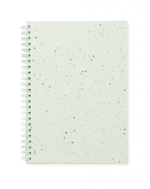 Logo trade promotional gifts image of: A5 seed paper cover notebook