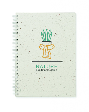 Logotrade promotional merchandise photo of: A5 seed paper cover notebook