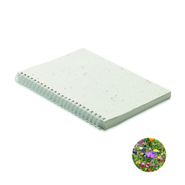 Logotrade promotional item image of: A5 seed paper cover notebook