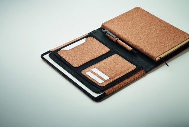 Logo trade promotional items picture of: A5 portfolio in cork
