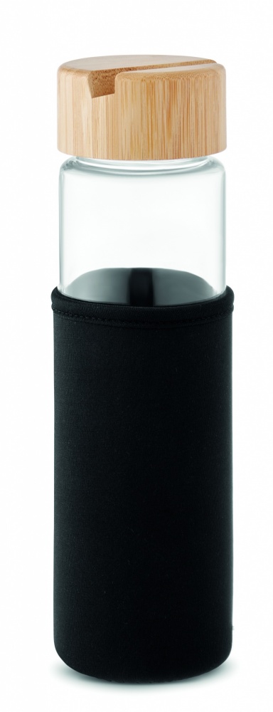 Logotrade corporate gifts photo of: Glass bottle bamboo lid 600ml