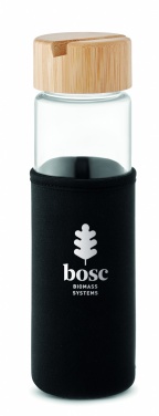 Logotrade advertising product image of: Glass bottle bamboo lid 600ml
