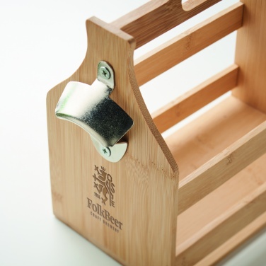 Logotrade promotional giveaway image of: 6 beer crate in bamboo