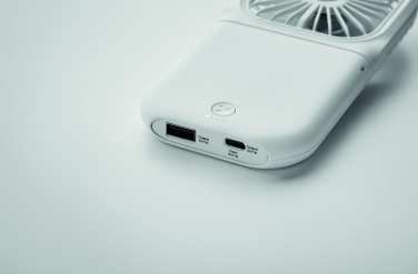 Logo trade promotional merchandise photo of: Portable foldable or desk fan