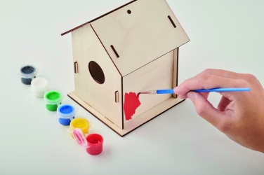 Logo trade business gift photo of: DIY wooden bird house kit