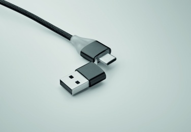 Logo trade promotional gift photo of: 4 in 1 charging cable type C