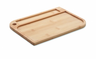Logo trade advertising products image of: Meal plate in bamboo
