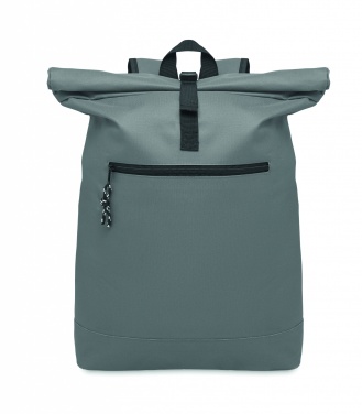 Logo trade promotional giveaways picture of: 600Dpolyester rolltop backpack