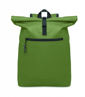 Logo trade corporate gift photo of: 600Dpolyester rolltop backpack