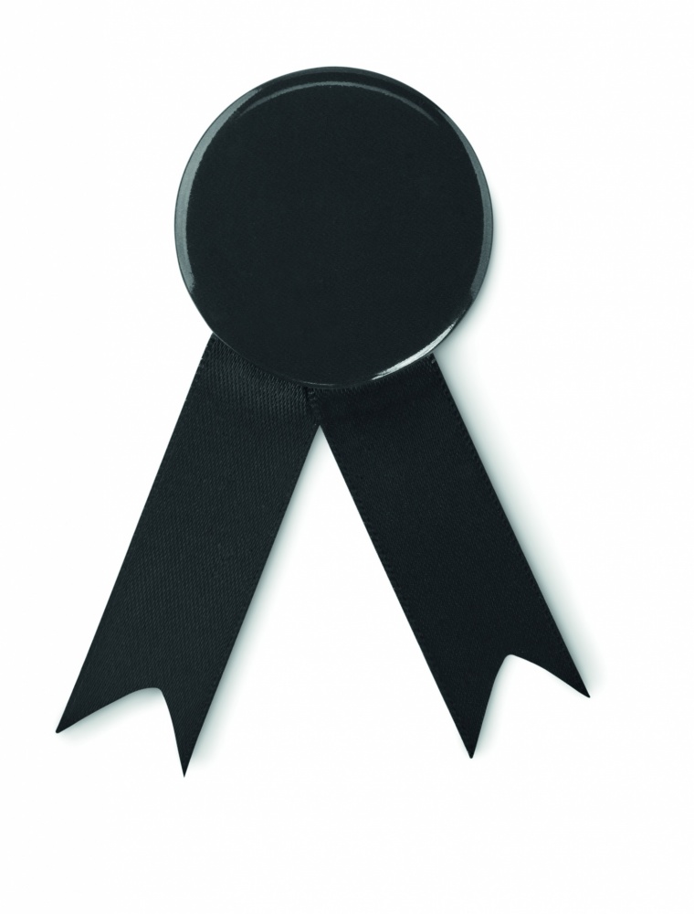Logo trade business gift photo of: Ribbon style badge pin