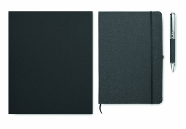 Logotrade promotional product image of: Recycled leather notebook set