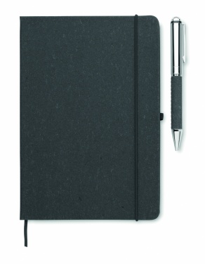 Logotrade promotional product image of: Recycled leather notebook set