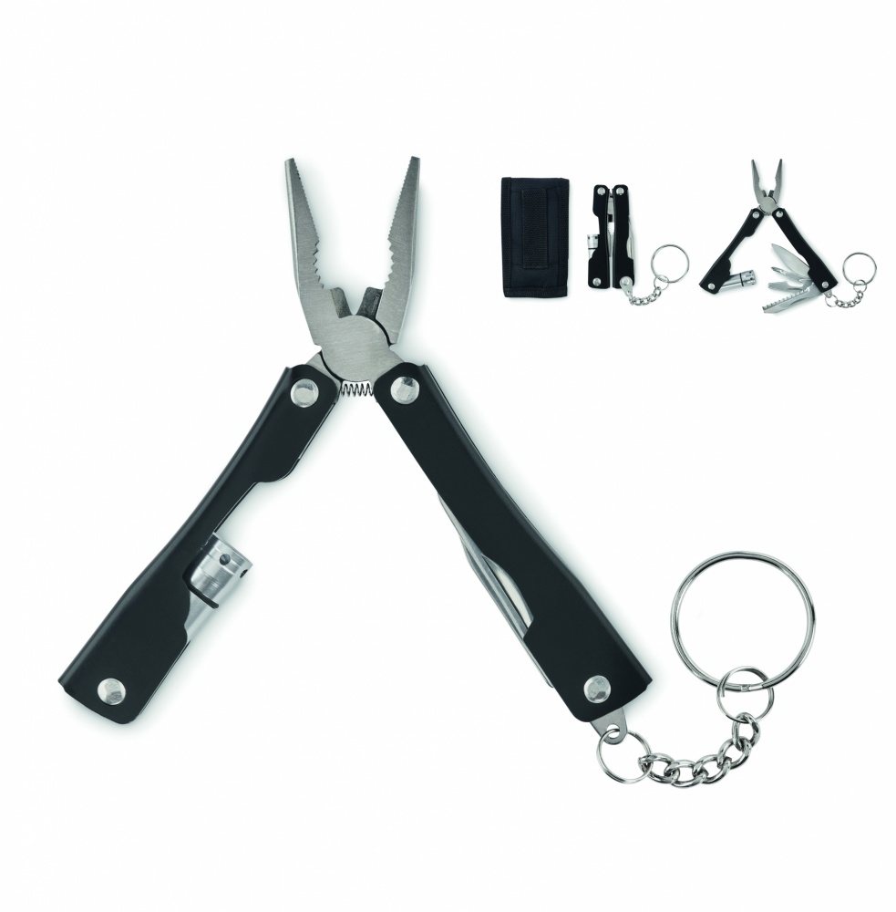 Logo trade promotional giveaways picture of: Foldable multi-tool knife