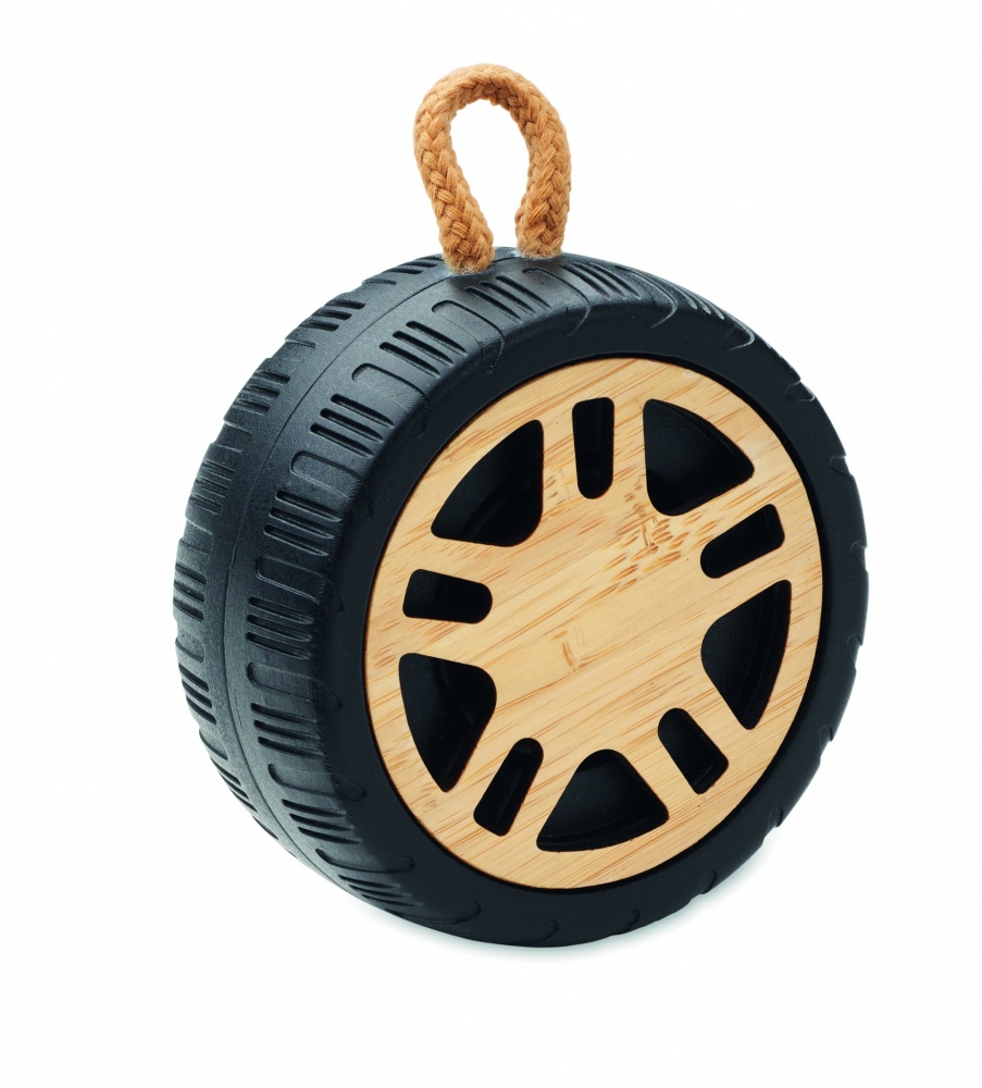 Logo trade promotional gift photo of: Wireless speaker tire shaped