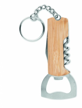 Logo trade promotional giveaways image of: 3 in 1 bamboo pocket tool