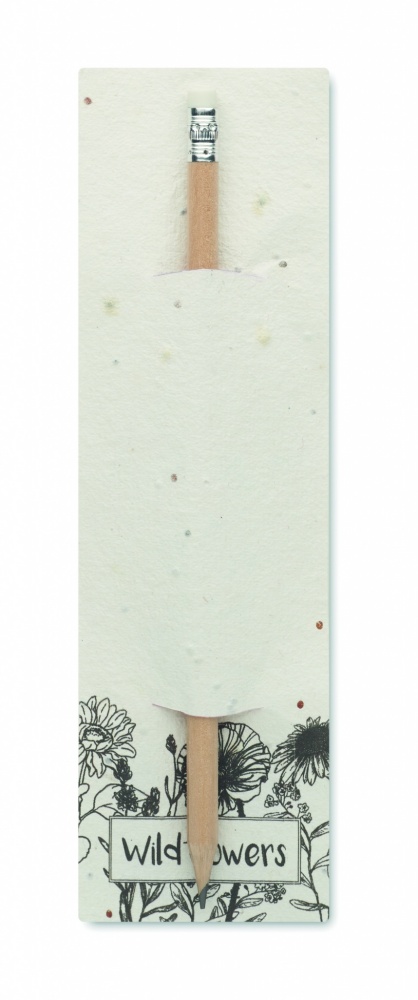 Logotrade promotional merchandise photo of: Natural pencil in seeded pouch