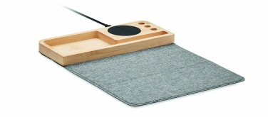 Logotrade advertising product image of: Wireless charger in bamboo 15W