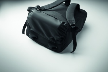 Logo trade promotional giveaways image of: A portable backpack trolley with wheels, made of 600D RPET polyester