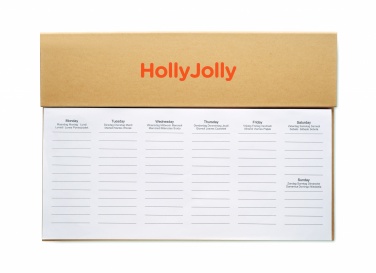 Logotrade promotional product picture of: Weekly desktop planner