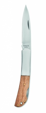 Logotrade promotional product image of: Foldable knife in acacia wood