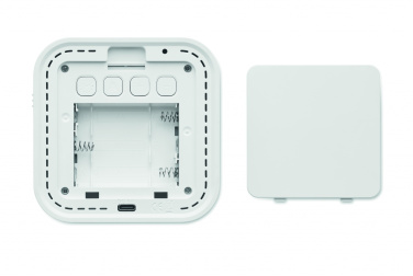 Logo trade advertising products image of: Recycled ABS/RPET alarm clock Stuttgart