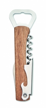 Logotrade promotional products photo of: 3 in 1 bamboo bottle opener WOOL