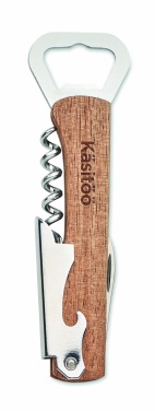 Logotrade promotional giveaways photo of: 3 in 1 bamboo bottle opener WOOL