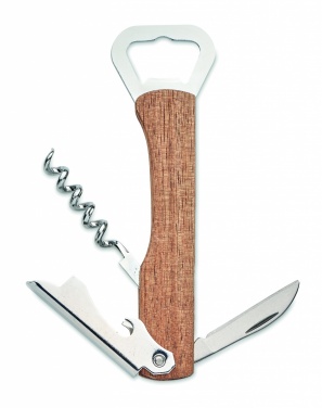 Logotrade advertising products photo of: 3 in 1 bamboo bottle opener WOOL